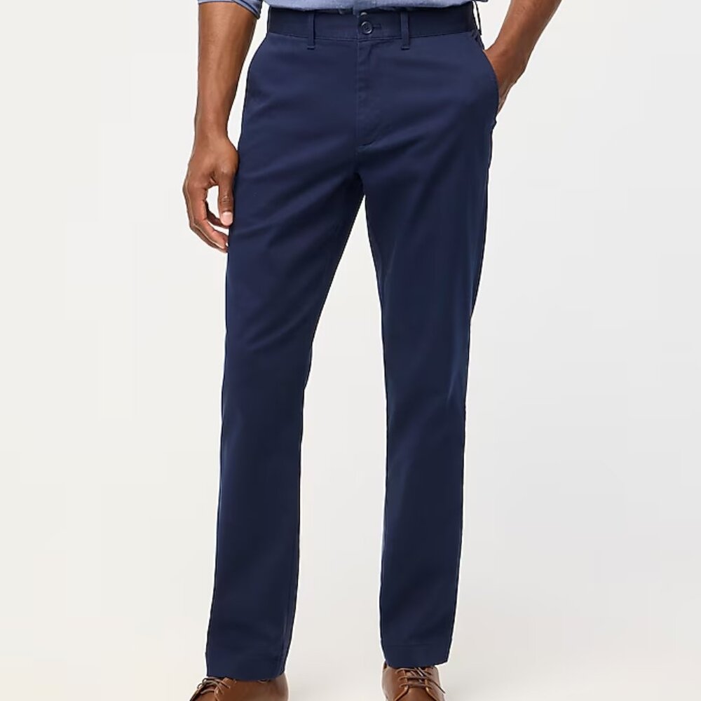 NWT J Crew Mercantile Men's Slim Fit Flex Navy Blue Chino Size 31×30